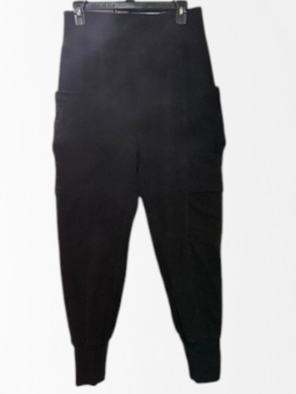 Halara High-Waist Black Cargo Jogger Pants Size M